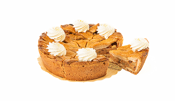 Appeltaart met slagroom afbeelding