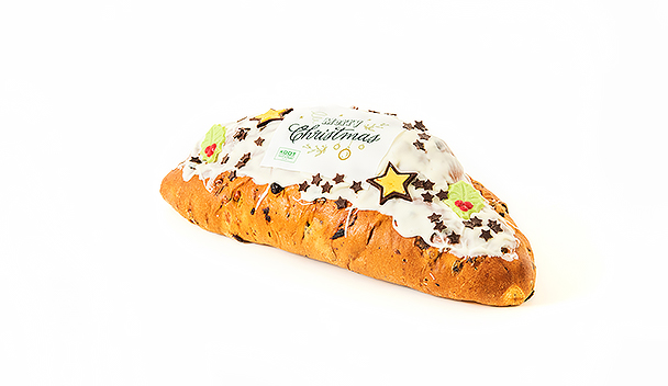 Kerst stol opgemaakt